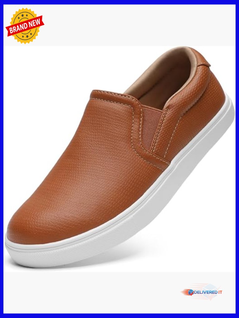 Comfort Loafers Slip On Shoes Women Casual Sneakers Faux Leather Fall